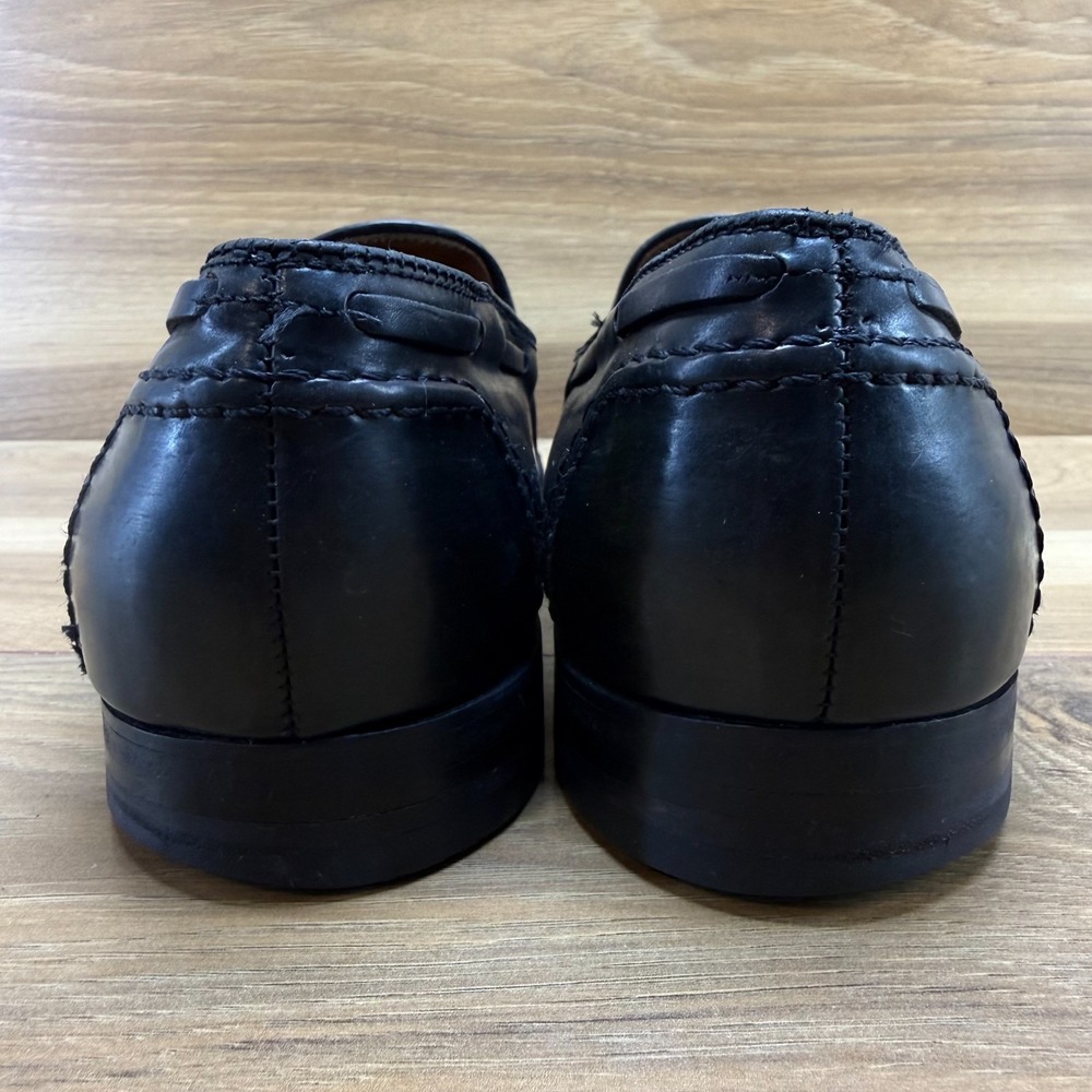 Alden Brooks Brothers Shell Cordovan Tassel Loafers 9 D Black Dress Formal 06600 - Picture 7 of 11